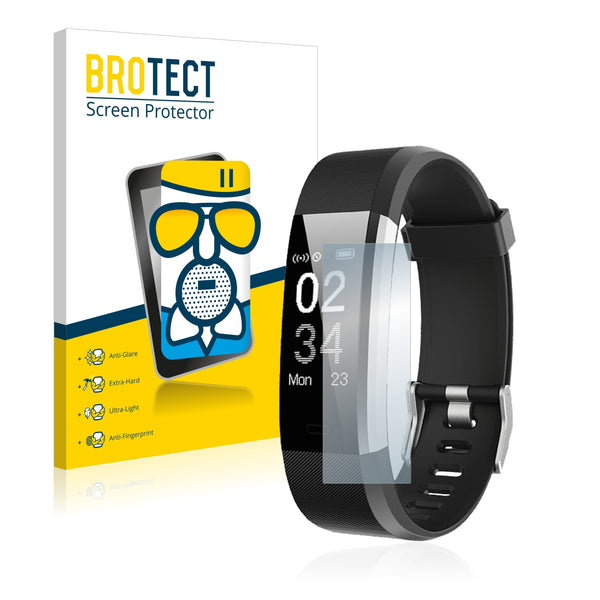 BROTECT AirGlass Matte Glass Screen Protector for Chereeki Fitness Tracker ID115 Plus