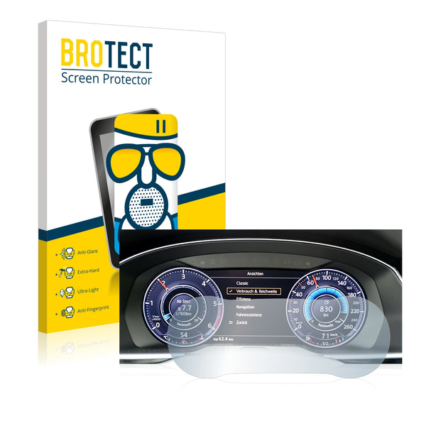 BROTECT Matte Screen Protector for Volkswagen Arteon 2017 Active Info Chockpit 12.3