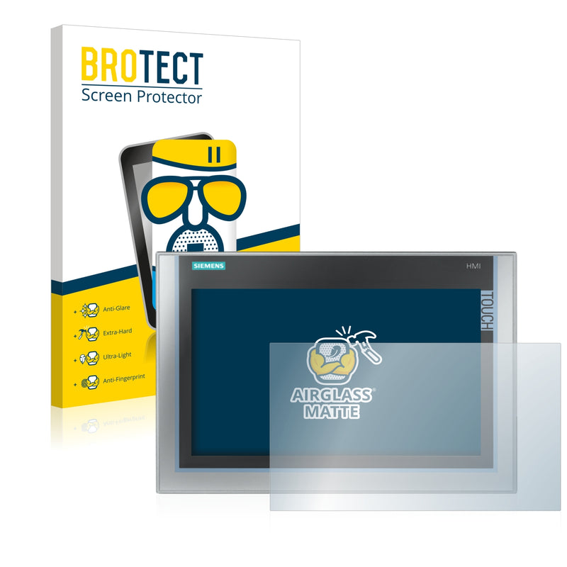 BROTECT Matte Screen Protector for Siemens Simatic HMI TP 1200 Comfort Inox