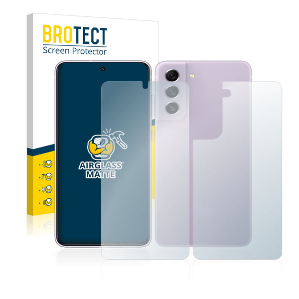 BROTECT AirGlass Matte Glass Screen Protector for Samsung Galaxy S21 FE 5G (Front + Back)