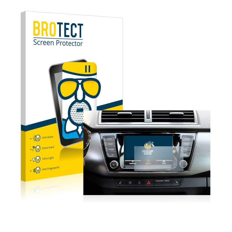 BROTECT AirGlass Matte Glass Screen Protector for Skoda Fabia 3 Combi
