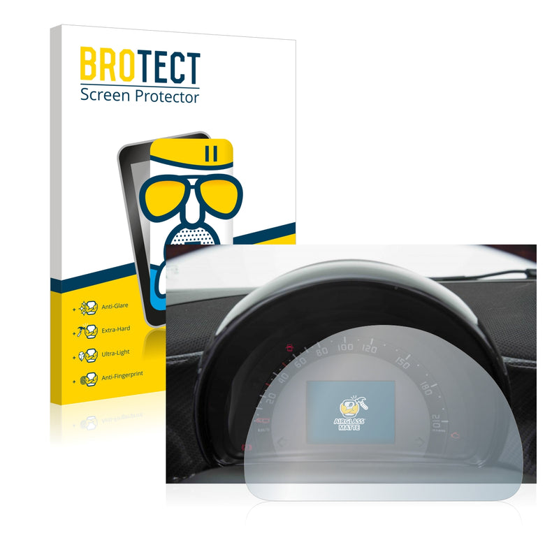 BROTECT AirGlass Matte Glass Screen Protector for Smart 453 Fortwo Speedometer display