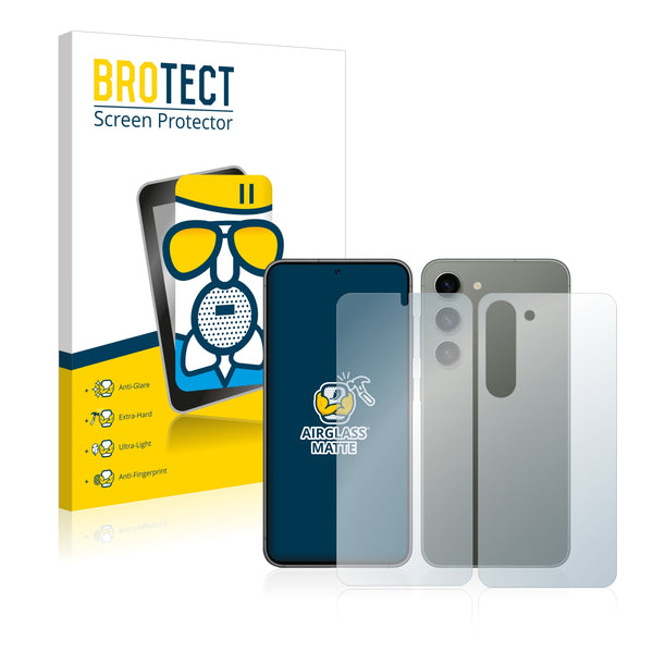 Anti-Glare Screen Protector for Samsung Galaxy S23 (Front & Back)
