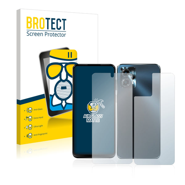 Anti-Glare Screen Protector for Motorola Moto G13 (Front & Back)