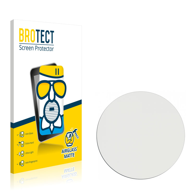 BROTECT AirGlass Matte Glass Screen Protector for Watches (Circular, Diameter: 34.5 mm)