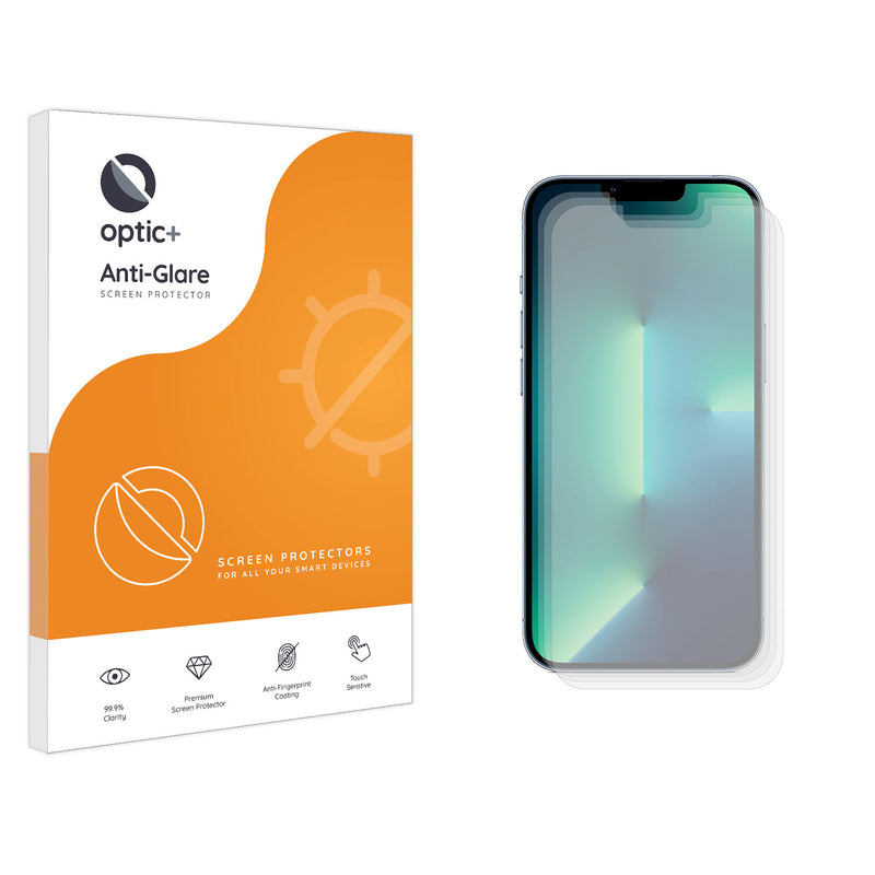 Optic+ Anti-Glare Screen Protector for iPhone 13 Pro Max (3pk)