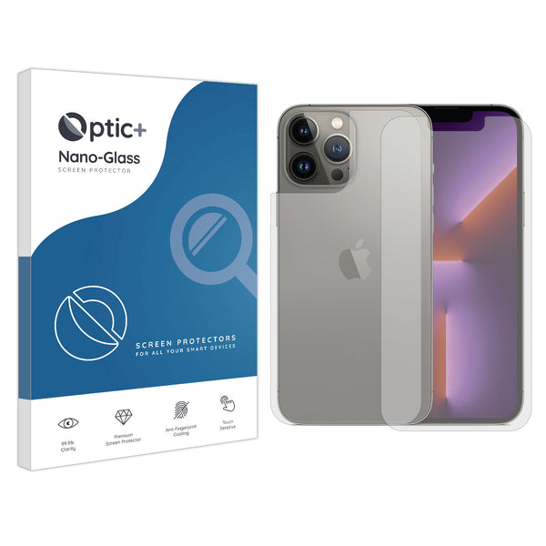 Optic+ Nano Glass Screen Protector for iPhone 13 Pro Max (Front & Back)