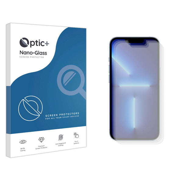 Optic+ Nano Glass Screen Protector for iPhone 13 Pro (3pk)
