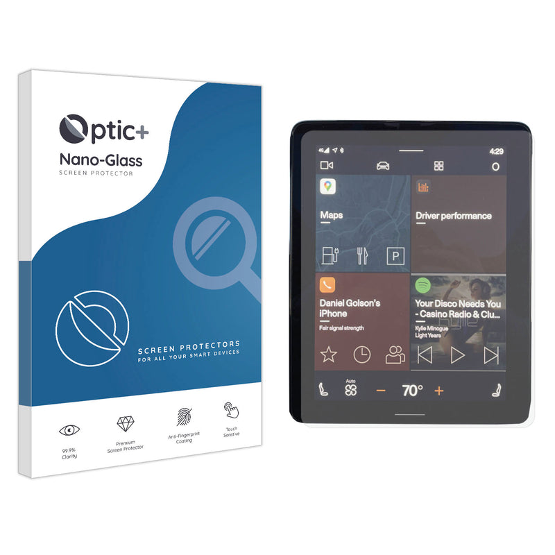 BROTECT Antireflecterende Beschermfolie Voor Skoda Enyaq IV 80 2021 Infotainment System 13" Anti-Glare Screen Protector, Mat, Ontspiegelend
