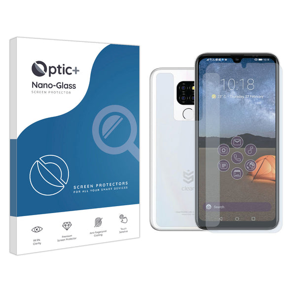 Optic+ Nano Glass Screen Protector for ClearPHONE 220 (Front & Back)